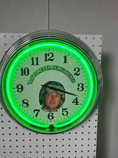 Fox custom neon clock with green glow